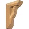 Ekena Millwork Funston Slat Rough Sawn Bracket w/ Offset Brace, Western Red Cedar, 6"W x 16"D x 24"H BKT0604X16X24FST06RWR - alternate 1